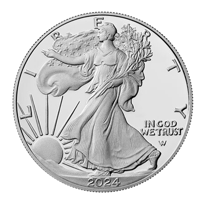 A picture of a Pièce d’argent de 1 oz, Aigle américain (2024)